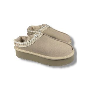 MNM Fashion Cream Platform Loafers